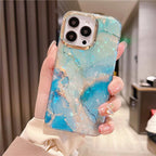 Marble Pattern Slim Shockproof Protective Soft Design for Girls Women Cute Case Cover For iPhone 13 Pro Max Glitter Marble Phone Case For iPhone 12 11 Pro Max XS Max XR Shockproof Cover Stevvex