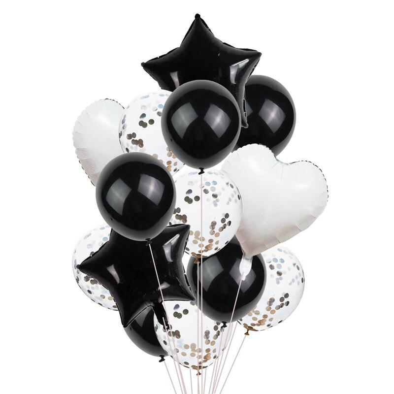 14Pcs Multi Confetti Balloons For Happy Birthday Party Balloons In Several Luxury Variant Helium Ballons For Celebrations for Boy Girls and  Babies party - SJB-DIAMOND ELITES