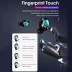Bluetooth 5.0 Wireless Earphone TWS Headphones Touch Control Earbuds 9D Gaming Headset 3500mAh For Cell Phone - SJB-DIAMOND ELITES