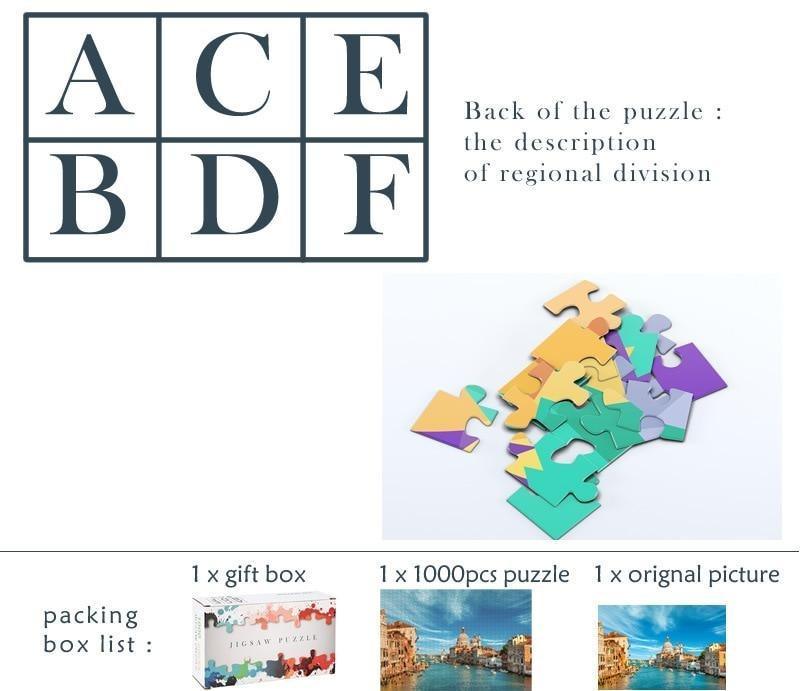 New Modern Stevvex Puzzles 1000 pieces Assembling picture Landscape puzzles toys for Adults Children Kids Educational Games Toys With Cities and Natures - SJB-DIAMOND ELITES