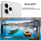 4Pcs Camera Lens Glass Protector on For iPhone 11 12 13 14 Pro Max Tempered Glass For iPhone 14 Plus 12 13 Mini Camera Protector Ultra Thin Transparent Camera Lens Cover Stevvex