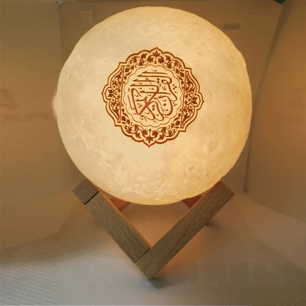 Quran Bluetooth Speakers Colorful Remote Control Small Moonlight LED Night Light Moon Lamp Moonlight Wireless Quran Speaker Lootquake LLC
