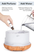 Air Humidifier Essential Oil Diffuser 300ML 500ML 1000ML With Lights Remote Control Ultrasound Electric Aromatherapy Diffuser Lootquake LLC