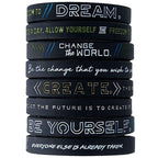 Silicone Wristband Rubber Motivation Bracelet Perfect Gift For Men Unique Jewelry Cool Style - SJB-DIAMOND ELITES