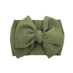 Baby Girls Headband Toddler Big Bow Hairband Cute Solid Stretch Turban For Baby Girls