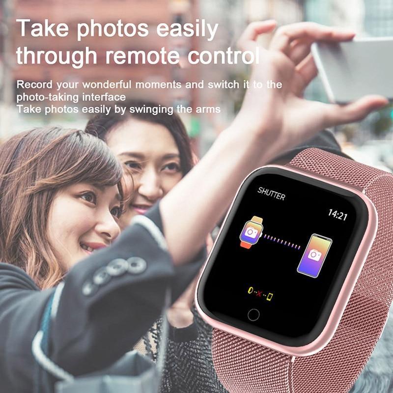New Women Waterproof Smart Watch With T80/P70 Bluetooth and Heart Rate Monitor Fitness Tracker Luxury New Lady Smartwatch - SJB-DIAMOND ELITES