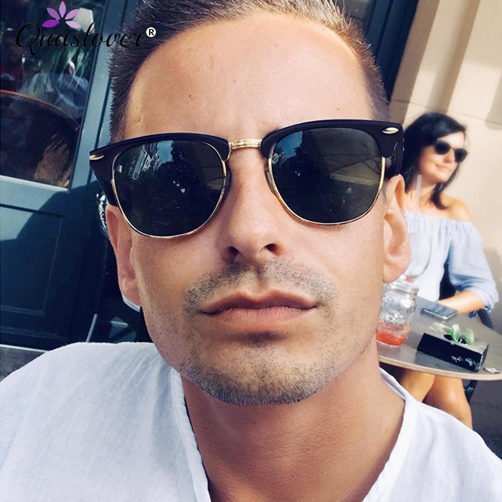 Polarized Semi-Rimless Unisex Man and Woman  Classic Vintage Retro Sunglasses With U400 Protection Oculos De Sol Gafas - SJB-DIAMOND ELITES