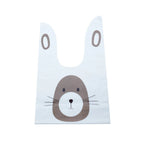 Hot Sale 20 / Batch Cute Rabbit Carrot Ear Biscuit Bag Candy Biscuit Gift Bag Snack Baking Packaging Supplies Easter Decoration Lootquake LLC