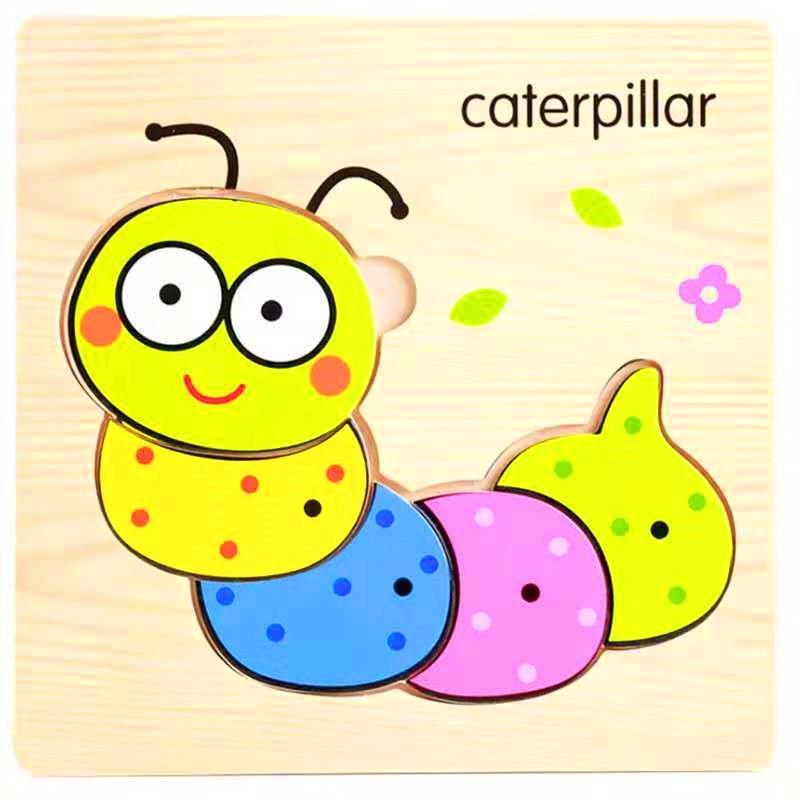 3D Wooden Children Interesting Puzzle Toys With Animals and Cars Exellent Puzzles Intelligence Kids Early Educational Toys For Children - SJB-DIAMOND ELITES