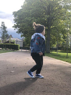 Modern Luxury Baby Girls Outerwear Jeans Coat Ripped Embroidery Jackets For Girls With Roses