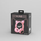 STEVVEX New Luxury Interesting LED Cat Ear Noise Cancelling Headphones Bluetooth 5.0  For Young People and  Kids Headset Support TF Card 3.5mm Plug With Mic - SJB-DIAMOND ELITES