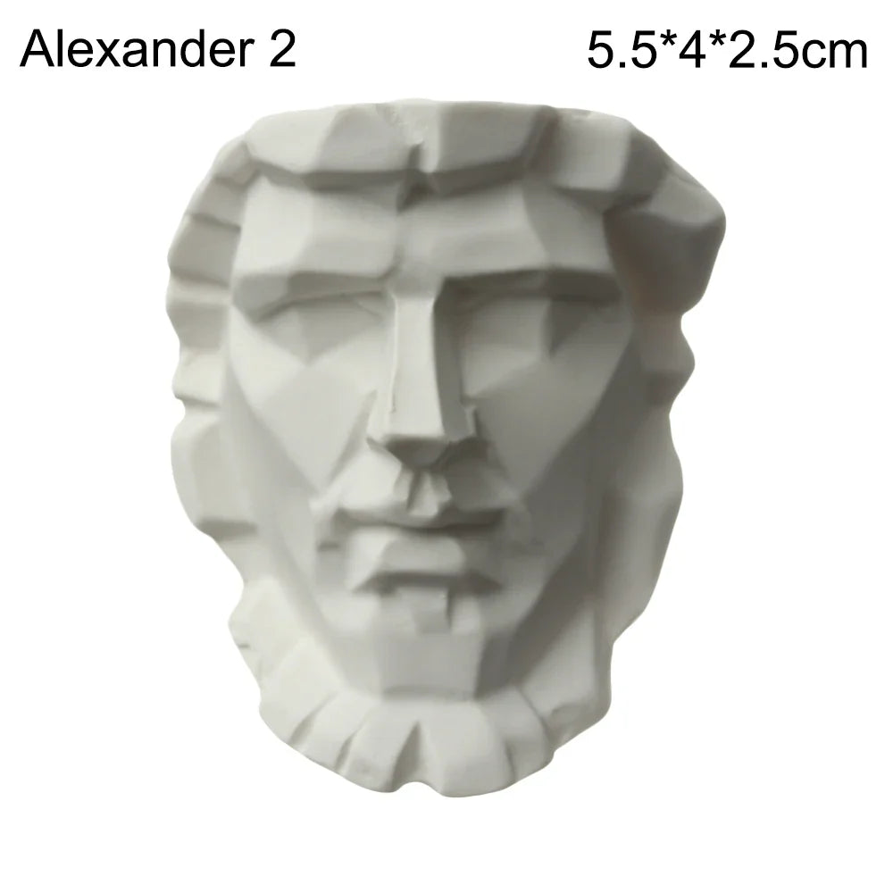 Mini Plaster Statue Greek Mythology Celebrities Famous Sculpture Figurine Drawing Practice Gypsum Bust Portraits Lootquake LLC