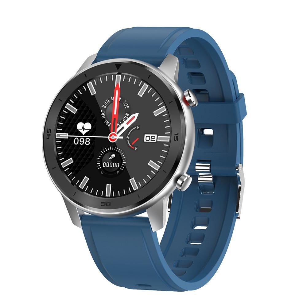 Modern Full Round Touch Display Smart Watch for Men In Business Luxury Style With IP68 Waterproof Protection and Heart Rate Blood Pressure Monitor 5 Days Standby Smartwatch - SJB-DIAMOND ELITES