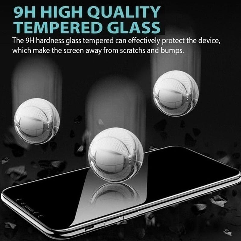 3PCS Anti-spy Protective Tempered Glass for IPhone 11 12 13 14 Pro Max 12 Mini X XS XR 6 6S 7 8 Plus Privacy Screen Protectors Anti-Spy HD Tempered Glass Shatterproof Shockproof Screen Protector Stevvex