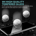 3PCS Anti-spy Protective Tempered Glass for IPhone 11 12 13 14 Pro Max 12 Mini X XS XR 6 6S 7 8 Plus Privacy Screen Protectors Anti-Spy HD Tempered Glass Shatterproof Shockproof Screen Protector Stevvex
