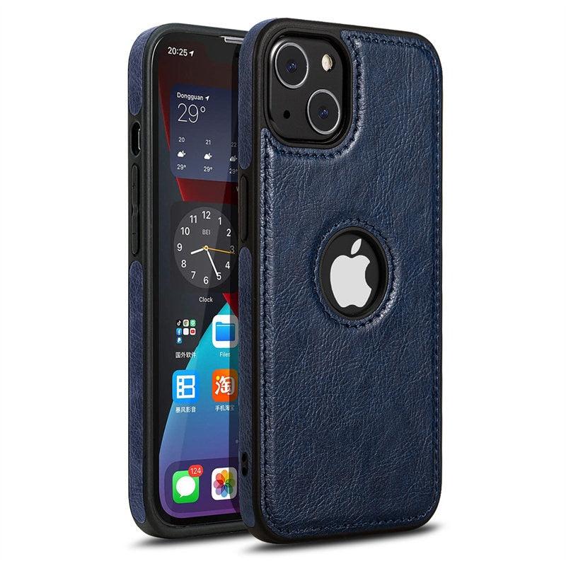 Ultra Thin Slim Leather Phone Case For iPhone 13 Pro Max 12 Pro Max 14 Shockproof Bumper Soft Business Back Cover Back Cover Case Shockproof Camera and Screen Protection PU Leather Case for iPhone Stevvex