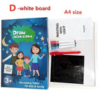 Educational Toy Drawing Board Tablet Graffiti 1pc A4 A3 Led Luminous Magic Raw With Light-fun - SJB-DIAMOND ELITES