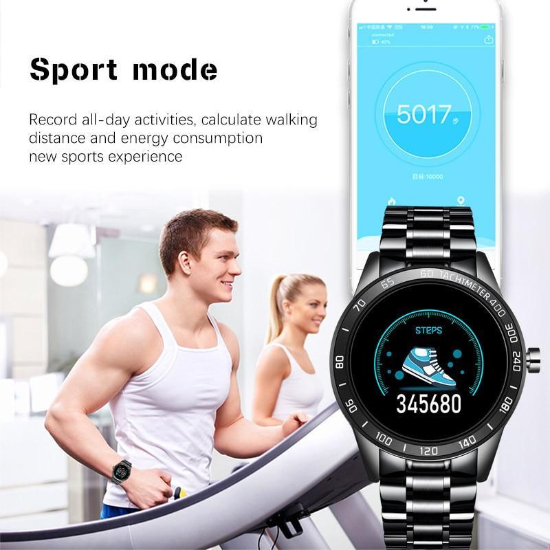 Smart Watch For Men With  LED Screen and  Heart Rate Monitor Blood Pressure Fitness tracker Sport waterproof Smartwatch - SJB-DIAMOND ELITES
