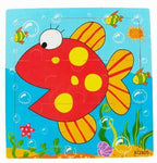 1 Pcs Animal Wooden Puzzles For Children In Wooden 3D Mosaic Puzzles Kids Educational Toys Design  For Baby Birthday Gifts - SJB-DIAMOND ELITES