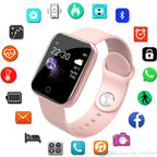STEVVEX  LATEST Smart Watch Women Men Smartwatch For Android IOS Electronics Smart Clock Fitness Tracker Silicone Strap Smart-watch Hours - SJB-DIAMOND ELITES