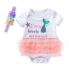 Pink Baby Luxury Bodysuit Infant Girls Princess Puffy Dress Baby Gown Party Wedding Excellent Girls Gift