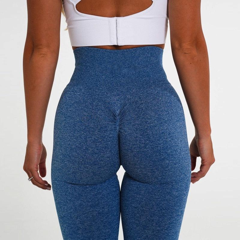 New Pink Seamless Leggings Women Workout Gym Clothing Push Up Legging Lifting Leggings For Women Seamless Workout Leggings High Waist Yoga Pants Sport Women Fitness Active Wear Stevvex