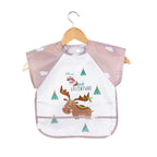 Baby Bibs Cotton Cartoon Children Accessories Short Sleeve Eco Friendly Waterproof Washable Clothing Bib for Kids