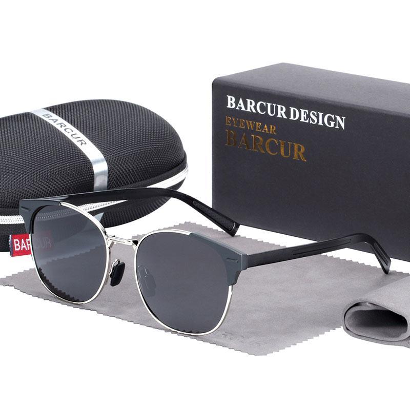 Luxury Elegant Aluminium Magnesium Sunglasses Round Glasses for Men With UV400 Protection - SJB-DIAMOND ELITES