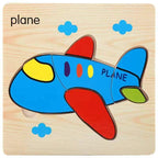 3D Wooden Children Interesting Puzzle Toys With Animals and Cars Exellent Puzzles Intelligence Kids Early Educational Toys For Children - SJB-DIAMOND ELITES