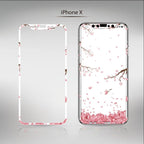 Flowers Cartoon Screen Protector For iPhone 13 12 11 Pro Max Soft Edge Tempered Glass on For iPhone XS MAX XR 7 8 PLUS Lovely Easy Installation Frame 9H Hardness Full Coverage Bubble Free Cute Lovely Cherry Blossom Design Glass For iPhone Stevvex
