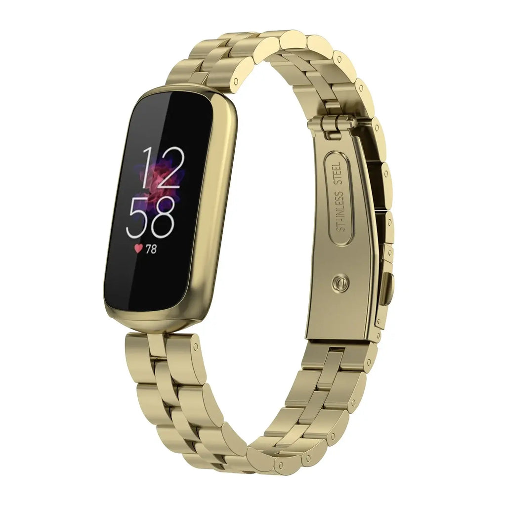 Stainless Steel Fitbit Luxe Band - Sleek Luxury Design - SJB-DIAMOND ELITES