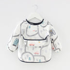 Modern Luxury NEW Baby Cute Cartoon Waterproof Long Sleeve Apron Baby  Feeding Bib for Children Baby and Kids