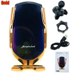 Automatic Luxury Modern Car Wireless Charger Infrared Induction Wireless Charger For Phones Sliver/Gold - SJB-DIAMOND ELITES
