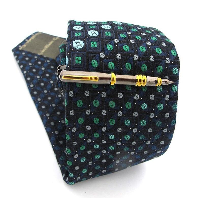 Men's Tie Clips Unique Designs Anchor Tie Pins Thick Metal Silver Creative Modern Tie Clip Men's Clothing Accessories Tie Clip Classic Arrow Clips For Men Stevvex