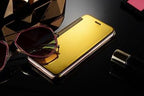 Luxury iphone Flip Case iphone 11 12 13 14 Cover Clear View Windows Mirror Magnetized Simple Closure Unique Flip Phone Stylish Case For iPhone Stevvex