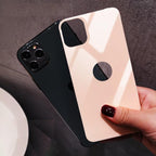 Back 9H Tempered Glass For iPhone 14 Plus 13 12 mini 11 Pro X XR XS Max Rear Screen Protector Protective Film Gold Black White Anti Scratch Edge to Edge Coverage Back Glass for iPhone Stevvex