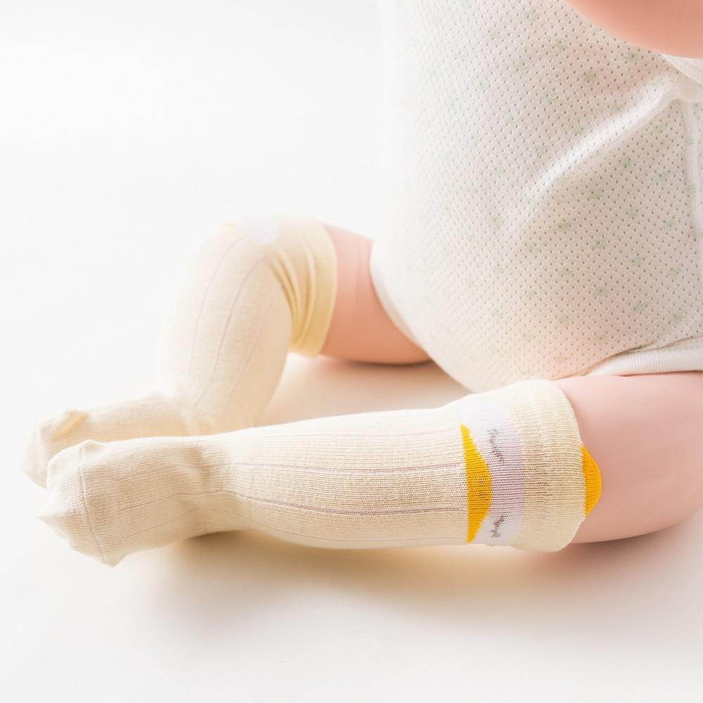 White Baby Sock Non Slip Cotton Long Socks Newborn Knee High Socks For Baby Girls Super Elastic Cute Design Stevvex