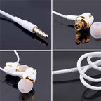 STEVVEX Headphones wired Earphone E18 Adjustable volume pause/play For   mobiles  earbuds wire Headset for smartphone - SJB-DIAMOND ELITES