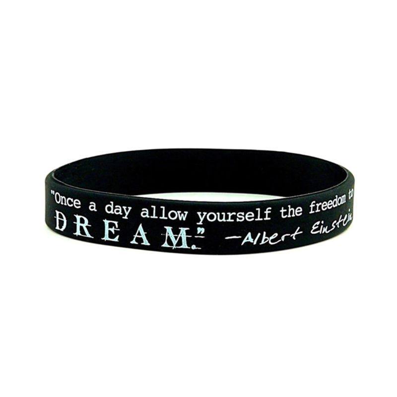 Dream Greatness Believe Motivation Silicone Rubber Bracelets Perfect Gift For Men And Women Cool Style - SJB-DIAMOND ELITES