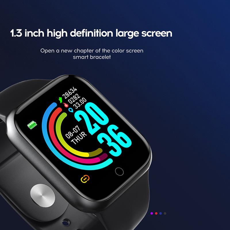 Elegant Popular Smart Watch For Women and Men D20 Pro Men Smartwatch for IOS and Android Sistems With Heart Rate Monitor Blood Pressure Sports Tracker Wristband - SJB-DIAMOND ELITES