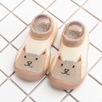 Children Anti-slip Shoes Newborn Baby Girl Cotton Non-slip Floor Socks Baby Boy Rubber Cartoon Indoor Socks Infant Shoes