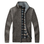 New Autumn Winter Jacket Men Warm Casual Slim Fit Fleece Jacket Elegant Jackets For Men Warm Soft Sweater Solid Jackets Casual Business Men Clothing Lightweight Hooded Jackets Stevvex