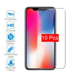 10 Pieces Tempered Glass For iPhone 11 Pro Max 6 6s 7 8 Plus 5 5s SE 2020 Screen Protector Film For iPhone 12 Pro X XS Max XR 4s Shatterproof Tempered Glass for iPhone Stevvex