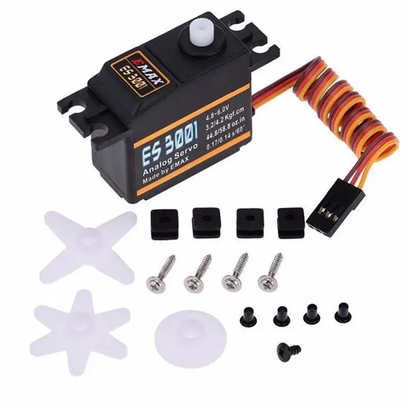 4pcs EMAX ES3001 Standard 43g Servo for RC Helicopter Boat Airplane Compatible
