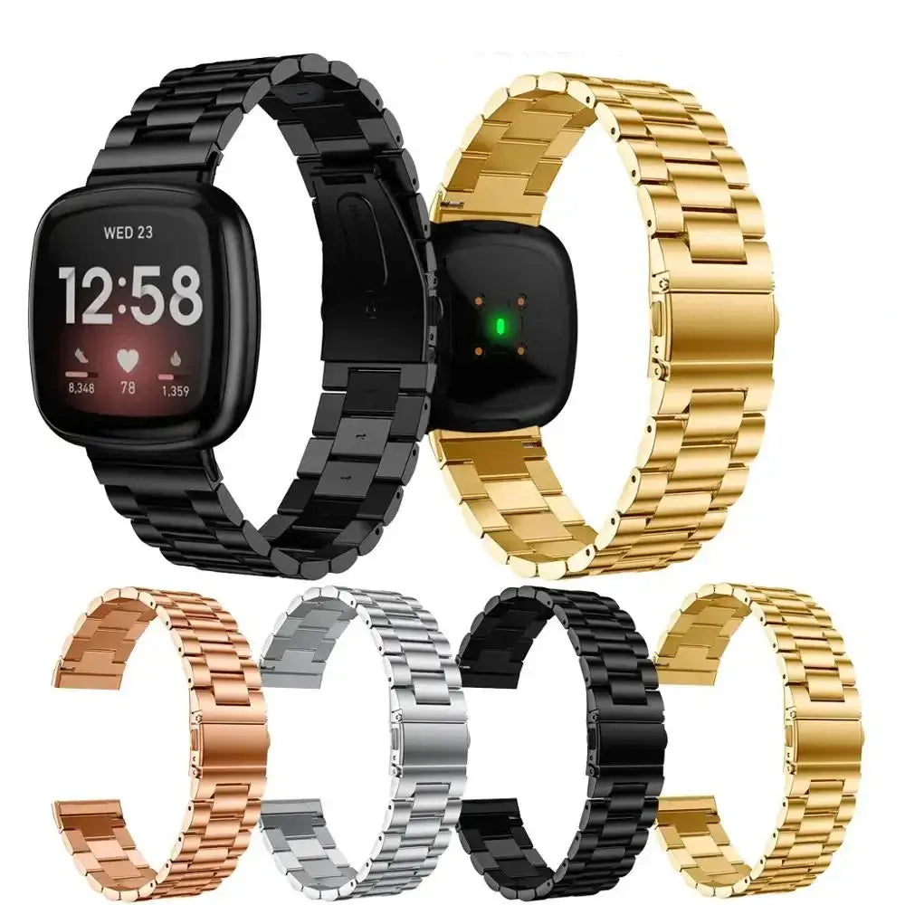 Fitbit Versa & Sense Metal Band - Sleek Minimalist Design - SJB-DIAMOND ELITES
