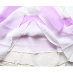 Baby Girl Clothes for Kids with Cute Purple Stripe and Round Neck  Sleeveless Chiffon Dresses For Girls