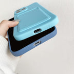 Soft Silicone Phone Case For iPhone 14 13 Pro Max 13Pro Silicone Soft Mobile Phone Case Wallet Card Holder Cover Slim Fit Thin Protective Soft Shock-Absorbing Wallet Case Stevvex