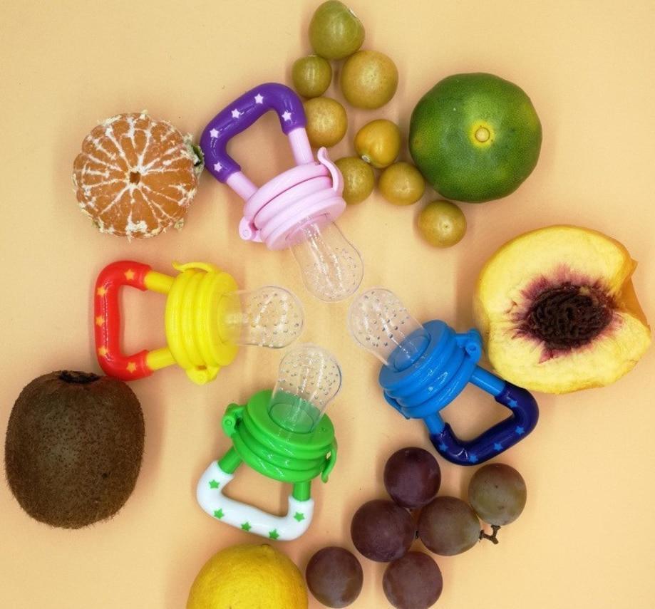 Silicone Baby Pacifier Nipple Soother For Toddler Fruits Feeding Soft Chewable Babies Pacifier Stevvex