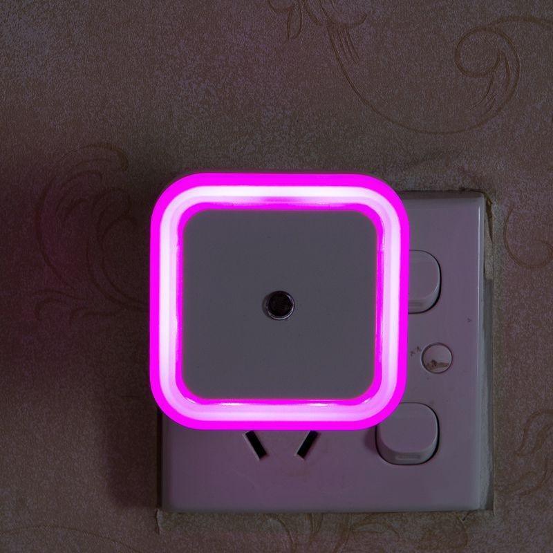 STEVVEX Wireless Sensor LED Night Light with  EU and  US Plug Mini Square Night Lights For Baby Room Bedroom Corridor Lamp multi purpose - SJB-DIAMOND ELITES