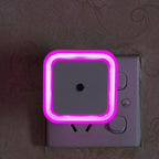 STEVVEX Wireless Sensor LED Night Light with  EU and  US Plug Mini Square Night Lights For Baby Room Bedroom Corridor Lamp multi purpose - SJB-DIAMOND ELITES